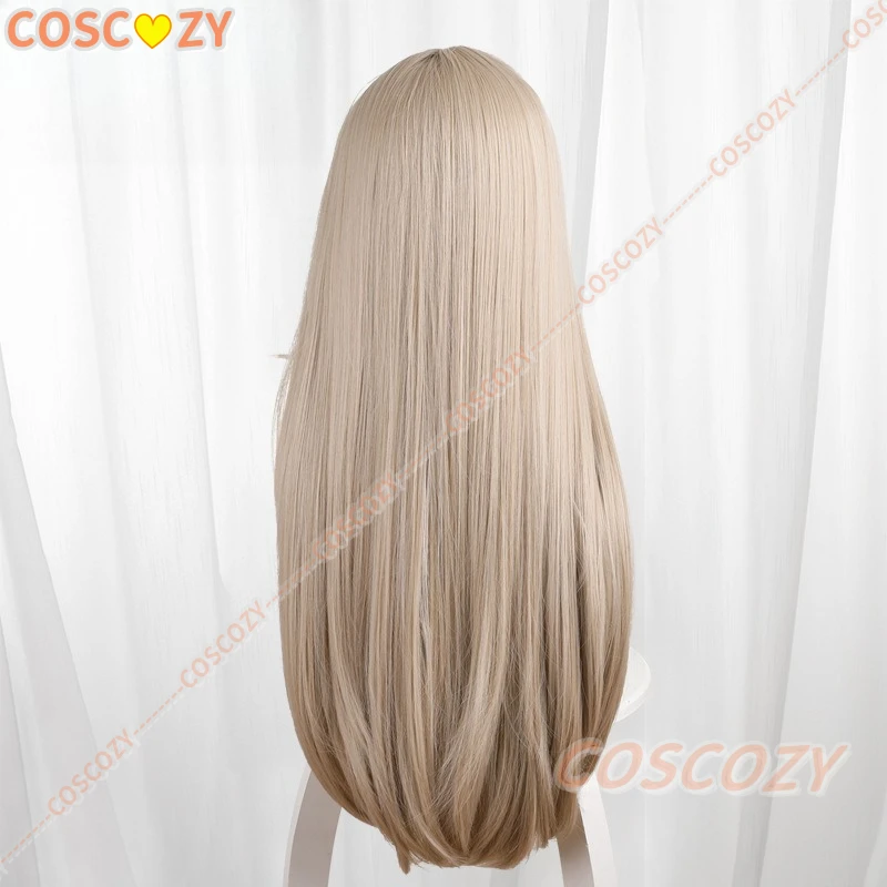 Anime My Cat Is A Kawaii Girl Kinako Parrucca Cosplay Biondo chiaro Capelli lunghi Festa di Halloween per donne Ragazze Gioco di ruolo Puntelli Accessorio