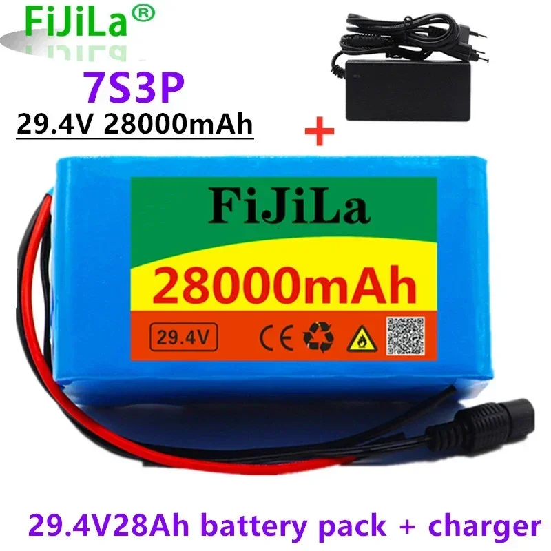 24v 28ah 7s 3p 18650 Batterie 29,4  28000mah bms Elektro fahrrad Moped/Elektro/Li-Ionen-Akku +   Ladegerät