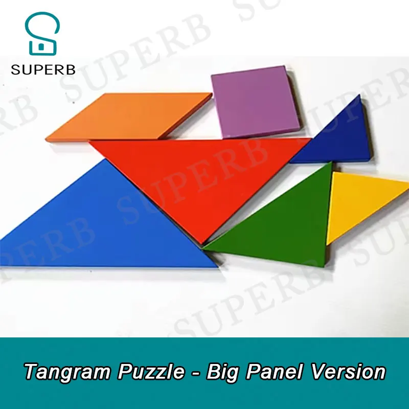 

Escape room Puzzle prop superb jigsaw puzzle Tangram prop 2023 big size new prop Put 7 pieces to correct location to unlock