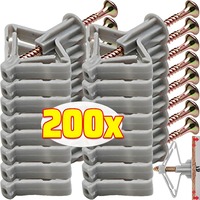 Plasterboard Expansion Screw Tube Drywall Anchor Bolt Hollow-Wall Plug Airplane Expansion Plug Pipe Gypsum Board Anchors Fix Kit