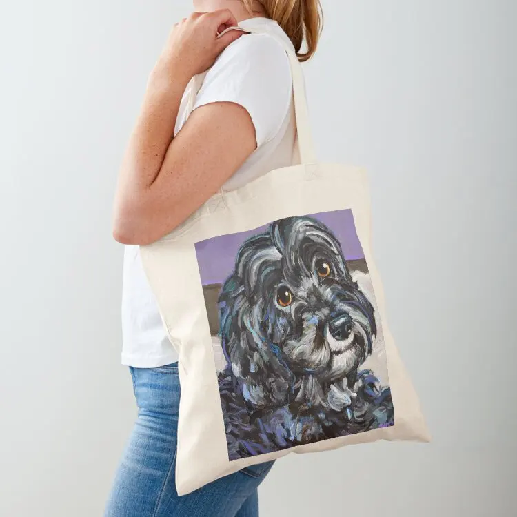 

Cute and Cozy Schnoodle by Robert Phelps Tote Bag the tote bag Gift bags tote bag men's Canvas shoulder