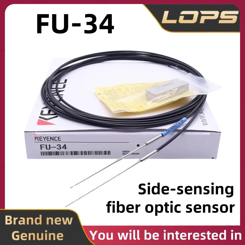 FU-34 New Original KEYENCE Side-sensing Fiber Optic Sensor