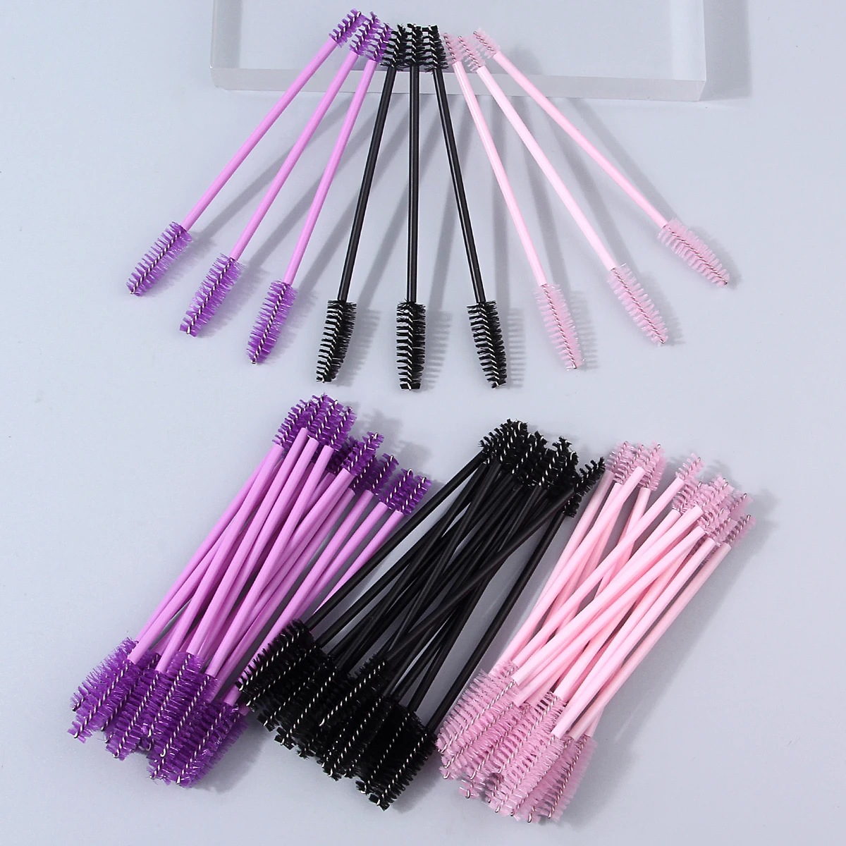 20/60pcs Double-ended Eyelash Brush, Eyelash Comb, Disposable False Lash Extender, Makeup Brush, Professional Eye Makeup Tool