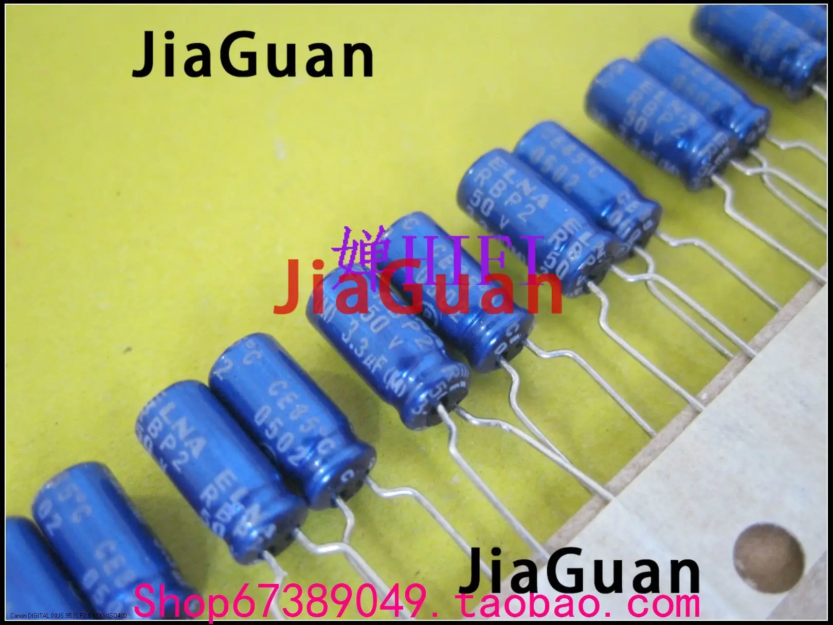 50PCS NEW ELNA RBP2 50V3.3UF 5X11MM blue robe 50v 3.3uf audio electrolytic capacitor R2B 3.3uF/50V BP 3.3uf 50v