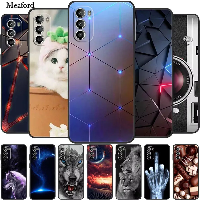 Case For Motorola Moto G82 Animals Soft Silicone TPU Phone Back Cover for Motorola Moto G71s Fundas for Moto G 82 Coque MotoG71S