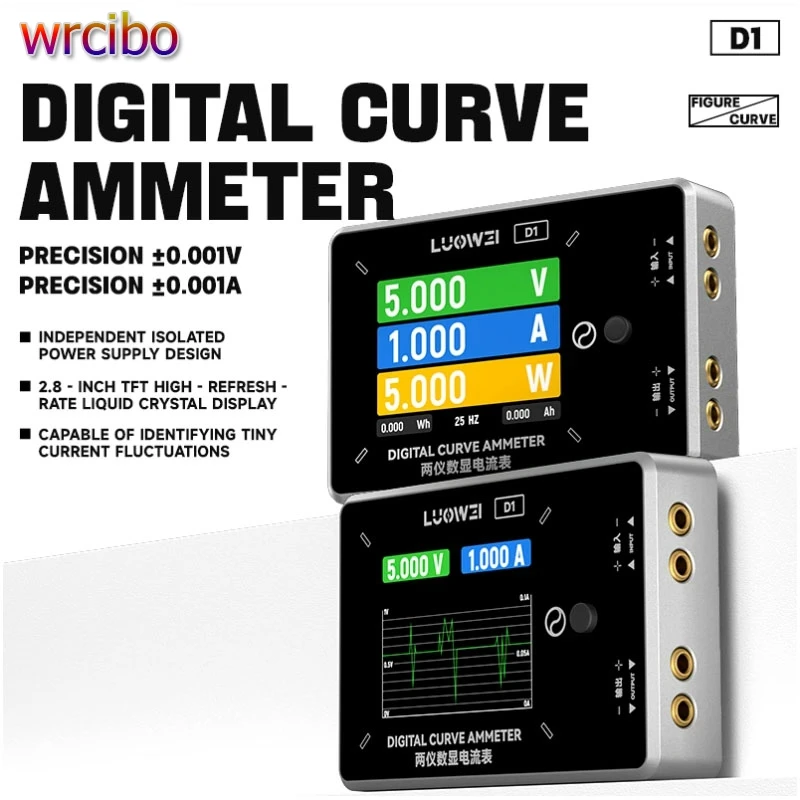 

Luowei LW-D1 изолированный блок питания, цифровой амперметр кривой, ремонт мобильных телефонов, высокоточный тестер тока и напряжения, инструмент