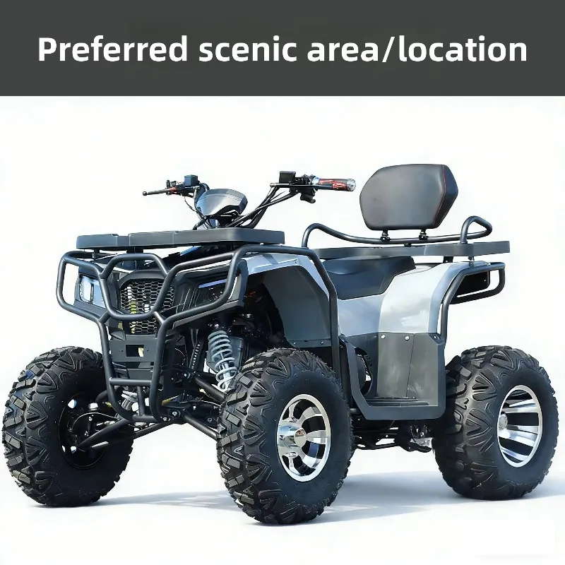 Beach ATV 200cc Large Displacement 200Cc Avenue Q Adult Double-Seat Four-Wheel Drive Mountain Fuel All-Terrain Off-Road