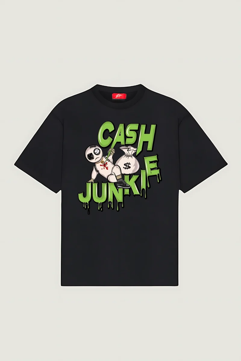 

Cash Junkie Oversized Tee - Flaunt Your Financial Flair