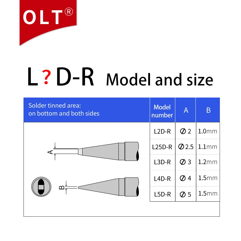 Untuk UNIX bebas timbal solder ujung lron L30D-S1 L4D-S1 L4D-R mesin L5D-R perbaikan SMD IC PCB alat solder