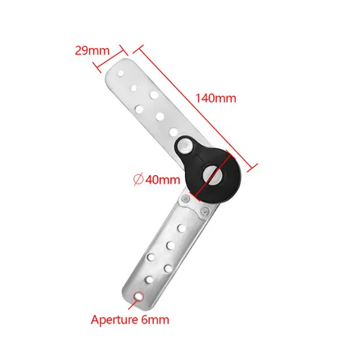 Imagen 2 del producto Mecanismo de ajuste de ángulo ajustable para muebles, bisagra para reposacabezas de sofá, cama, trinquete, 1 par (2 piezas) por lote