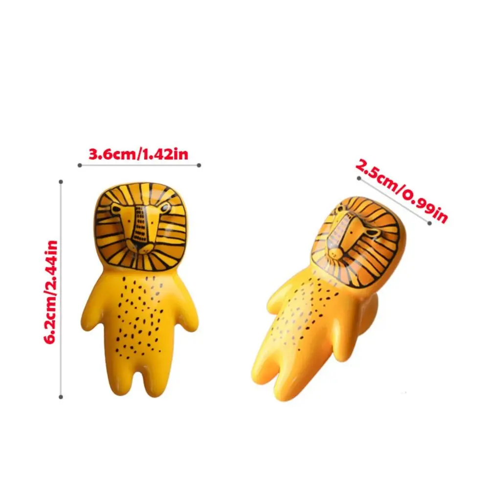 Home Ceramic Ceramic Handle Furniture Handle Hardware Cabinet Door Handle Single Hole Cartoon Knob Handle for Kitchen Cupboard