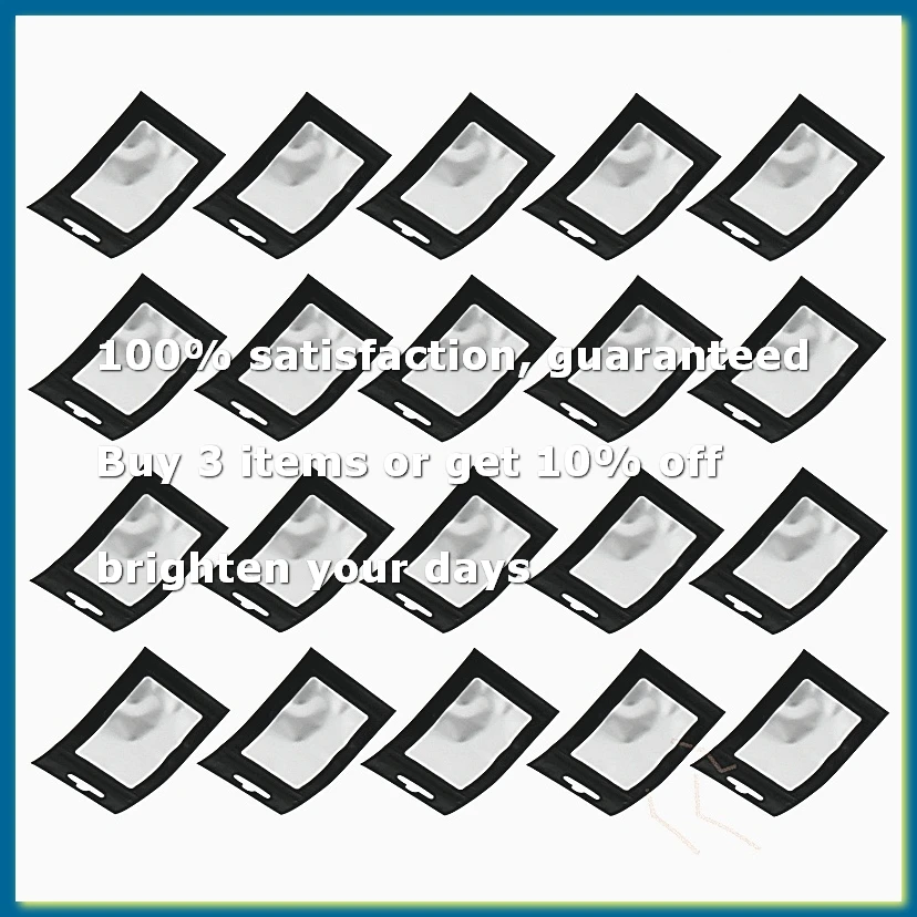 200 Pieces Resealable Food Storage Bags with Clear Window Coffee Beans Packaging Pouch for Food