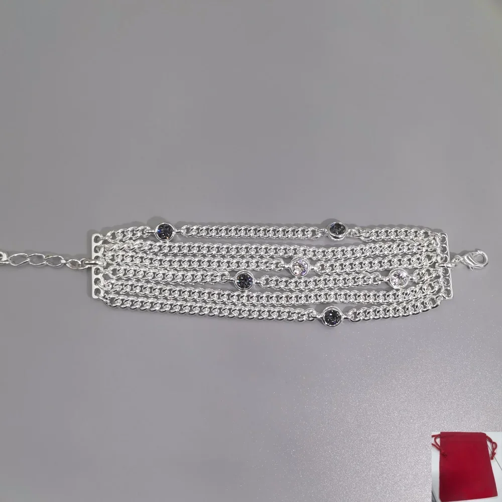2026 Summer High Beauty Charm Colorful Zircon Multi layer Chain Bracelet Jewelry Accessories Festival Gift