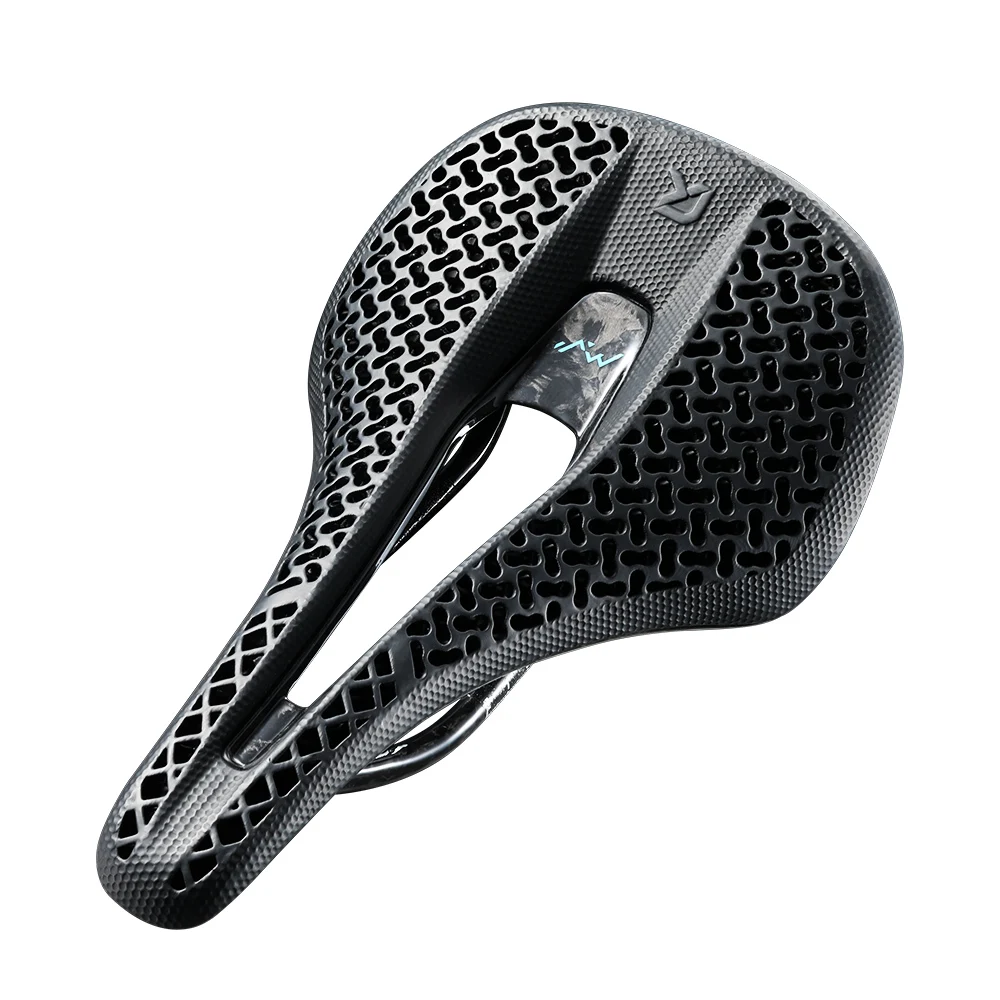 AliExpress RYET Carbon 3D Printed Bike Saddle 140mm Ultralight Road MTB Racing Saddles Bicycle Seat Parts Cushion Cycling Bike Accessories