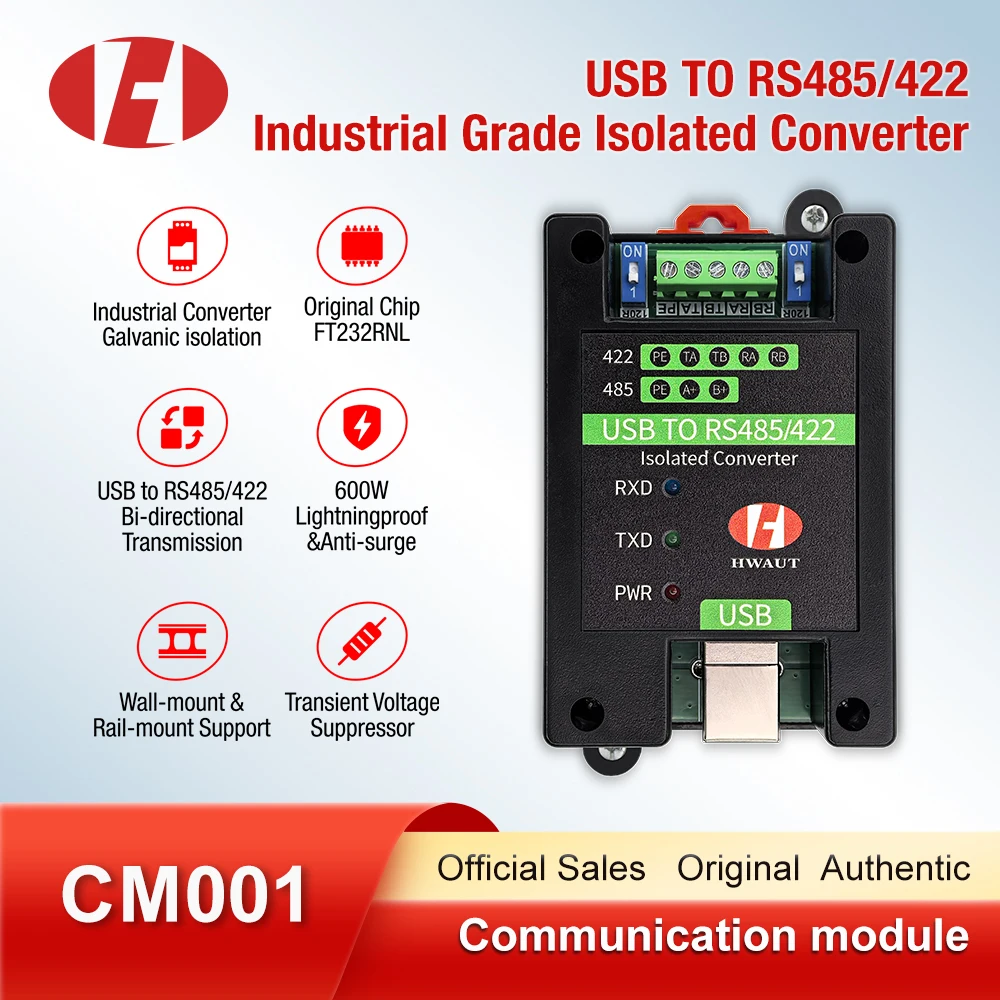 

High Quanlity USB to RS485/422 Industrial Grade Isolated Converter Usb to RS485 Adapter