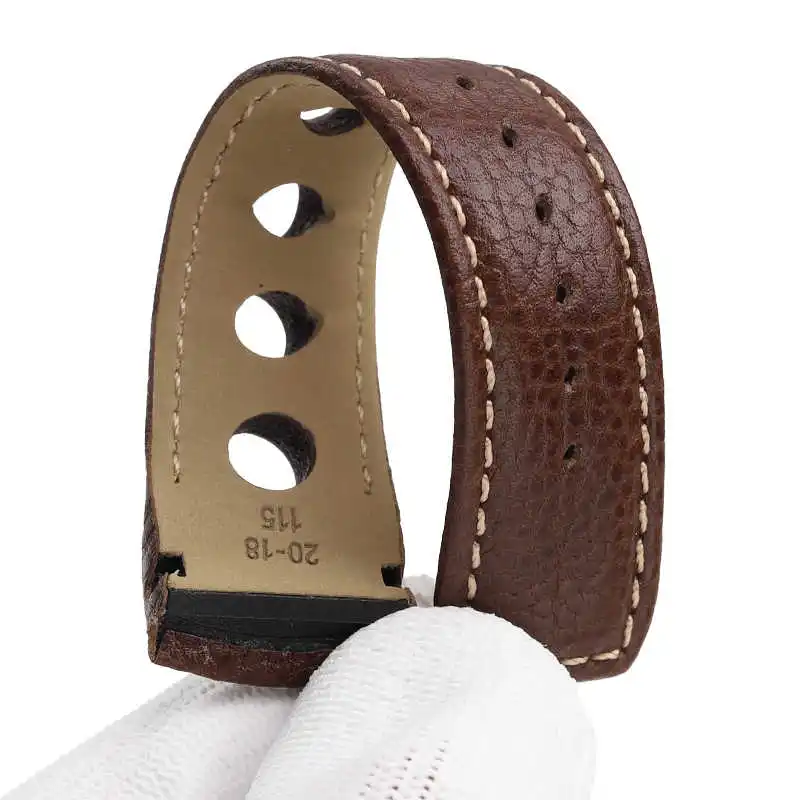 Para tissot 1853 luchi racing t044 prs516 t91 t021 pulseira de relógio de couro de vaca pulseira de relógio masculino 20mm pulseira curvada fivela dobrável