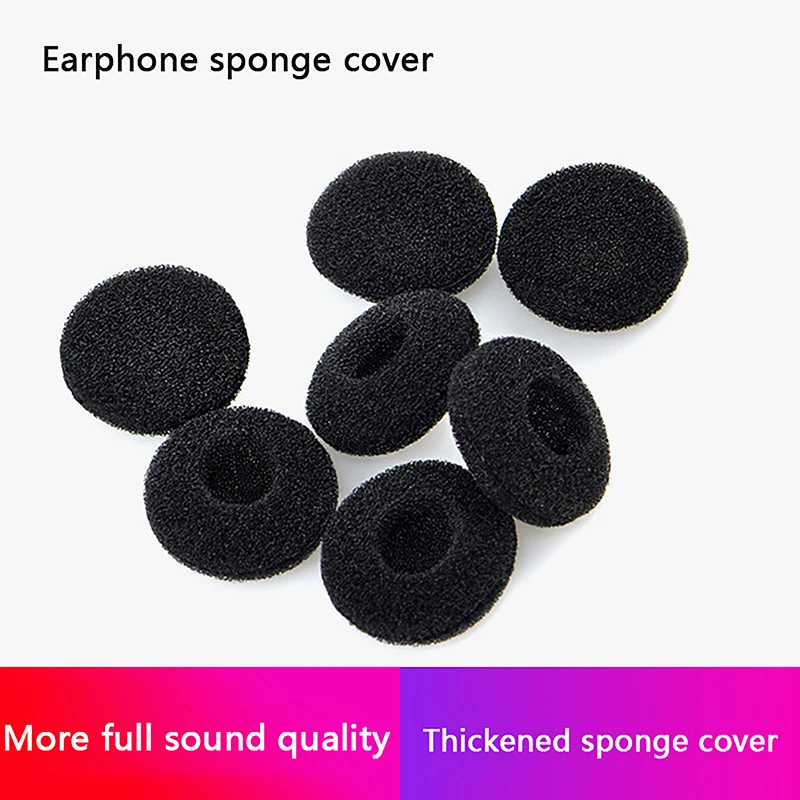 

20pcs Earpads Covers MP3 MP4 Moblie Phone Ear Pads For Headphones Foam 18mm Sponge Bluetooth Earphones Replacement