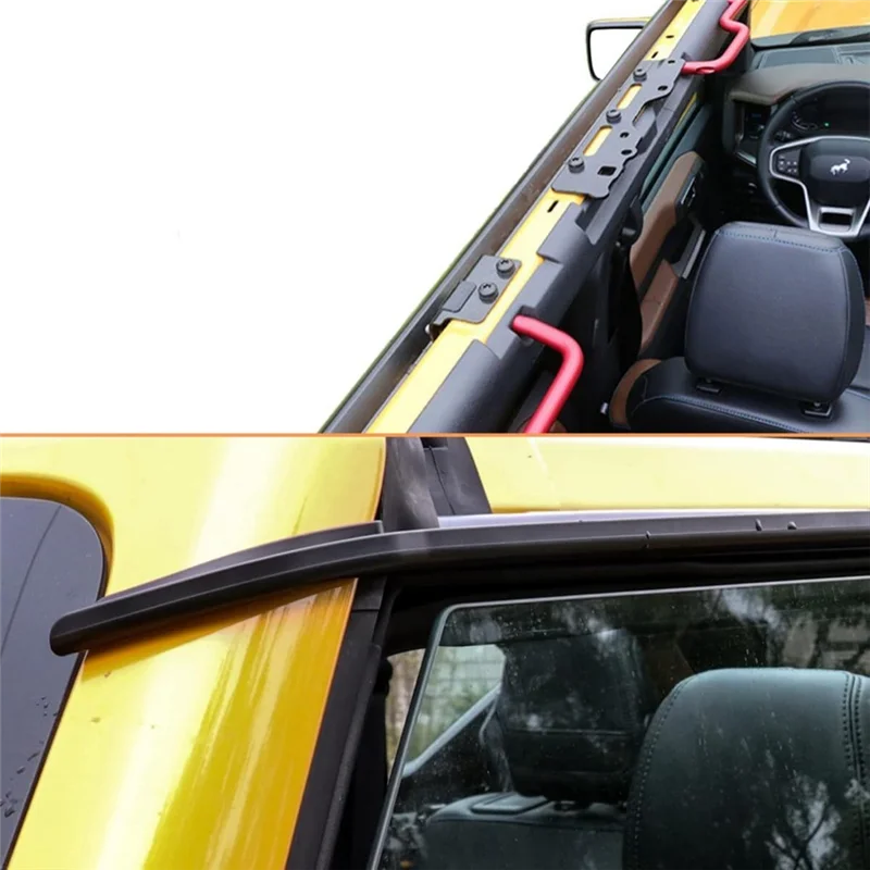 ABXN-Driverter Rain Accessories Side Window Deflectors For Ford Bronco 4-Door 2021-2024 Car Window Roof Rain Gutter