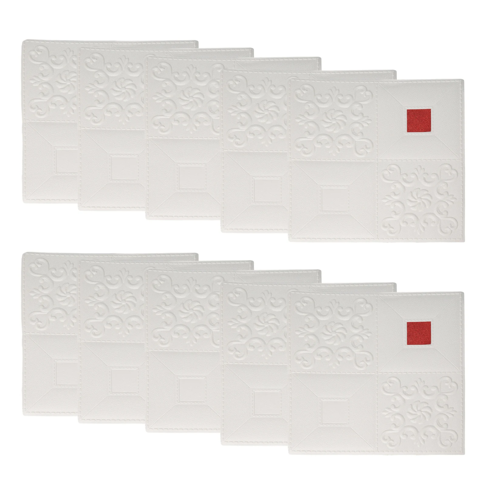 Easy to Clean Soft PE Foam Self Waterproof 3D Brick Effect Easy Install Protective Home Decor 35x35cm 10pcs Easy