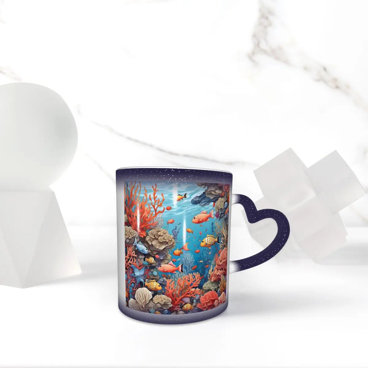 

Coral Reef And Fishes Seamless Pattern Mug Funny Ceramic Coffee Cups Tea Mugs Milk Cup Drinkware Gifts for Friends