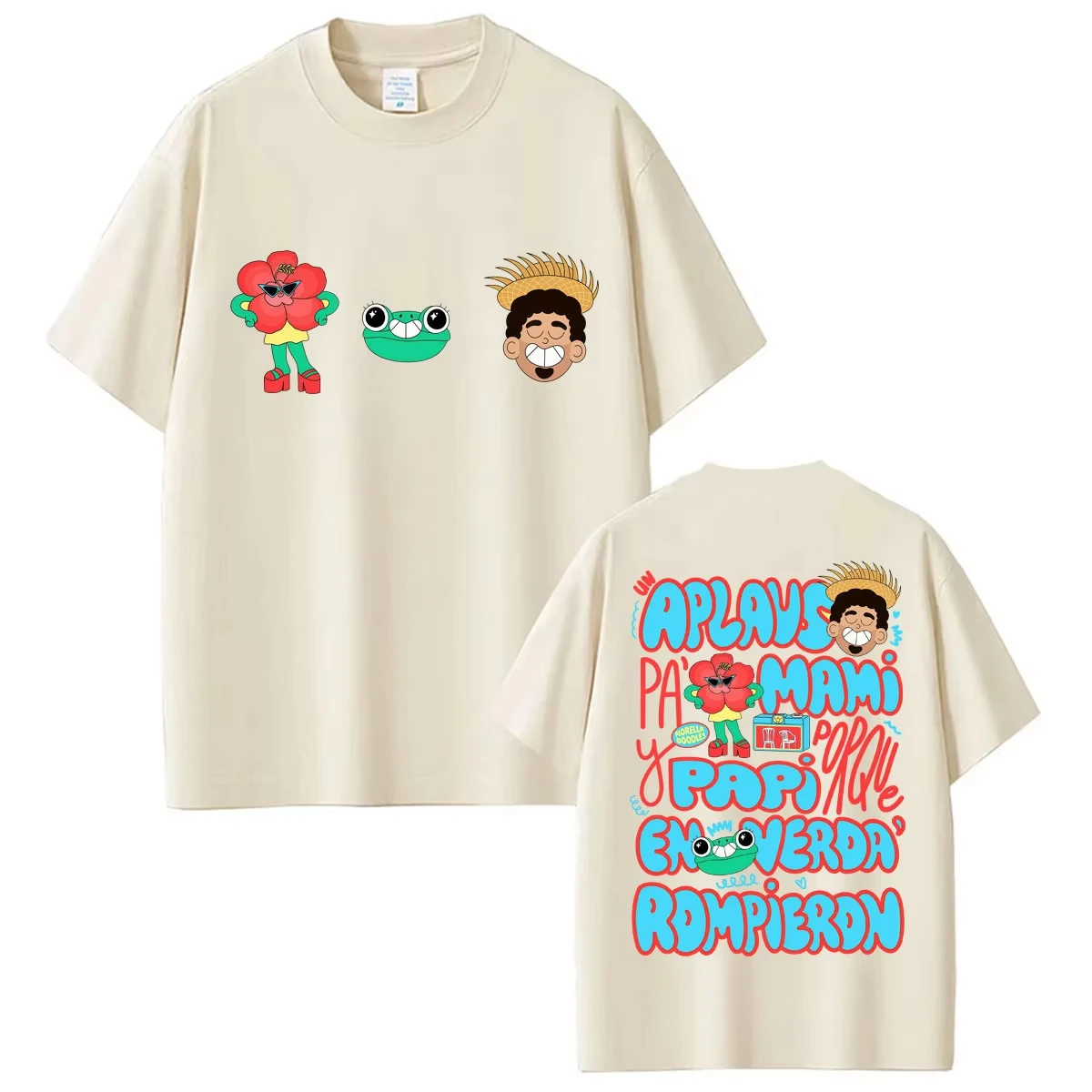 2026 Summer Hot Sale Rapper Bad Bunny Debi Tirar Mas Fotos DTMF World Tour T-shirts Y2K Men Women Gothic Round Hip Hop T Shirt