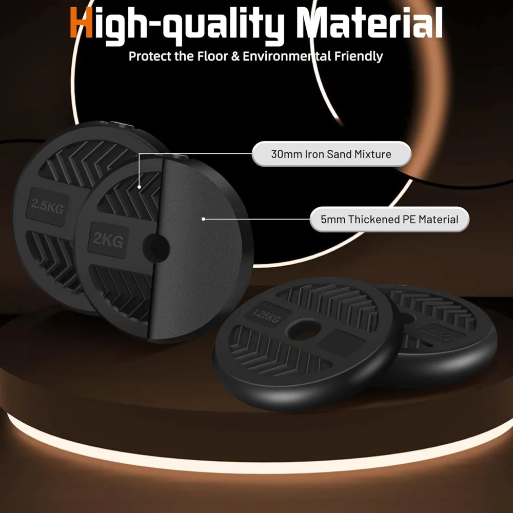 دمبل الكل في واحد قابل للتعديل مع شريط، وKettlebell، وحامل دفع لتدريبات الصالة الرياضية المنزلية