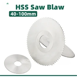 Lama per sega circolare per fresatura HSS 40mm/50mm/60mm/63mm/75mm/80mm/100mm/125mm taglierina per sega circolare