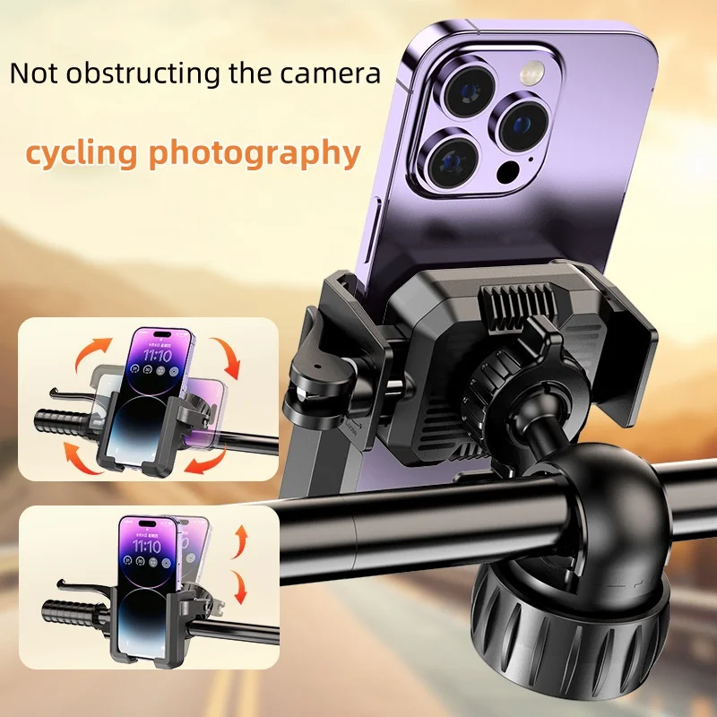 

Electric Vehicle Phone Holder with Shock Absorption for Motorcycle & Bicycle Mountain Riding Navigation Mount Phone Holder Stand
