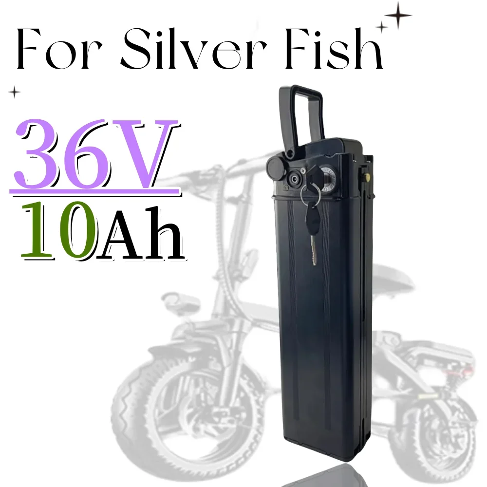 

36V 10Ah For Silver Fish Ebike 500W 750W 1000W 42V 15AH BMS 18650 Lithium Battery Pack With charger