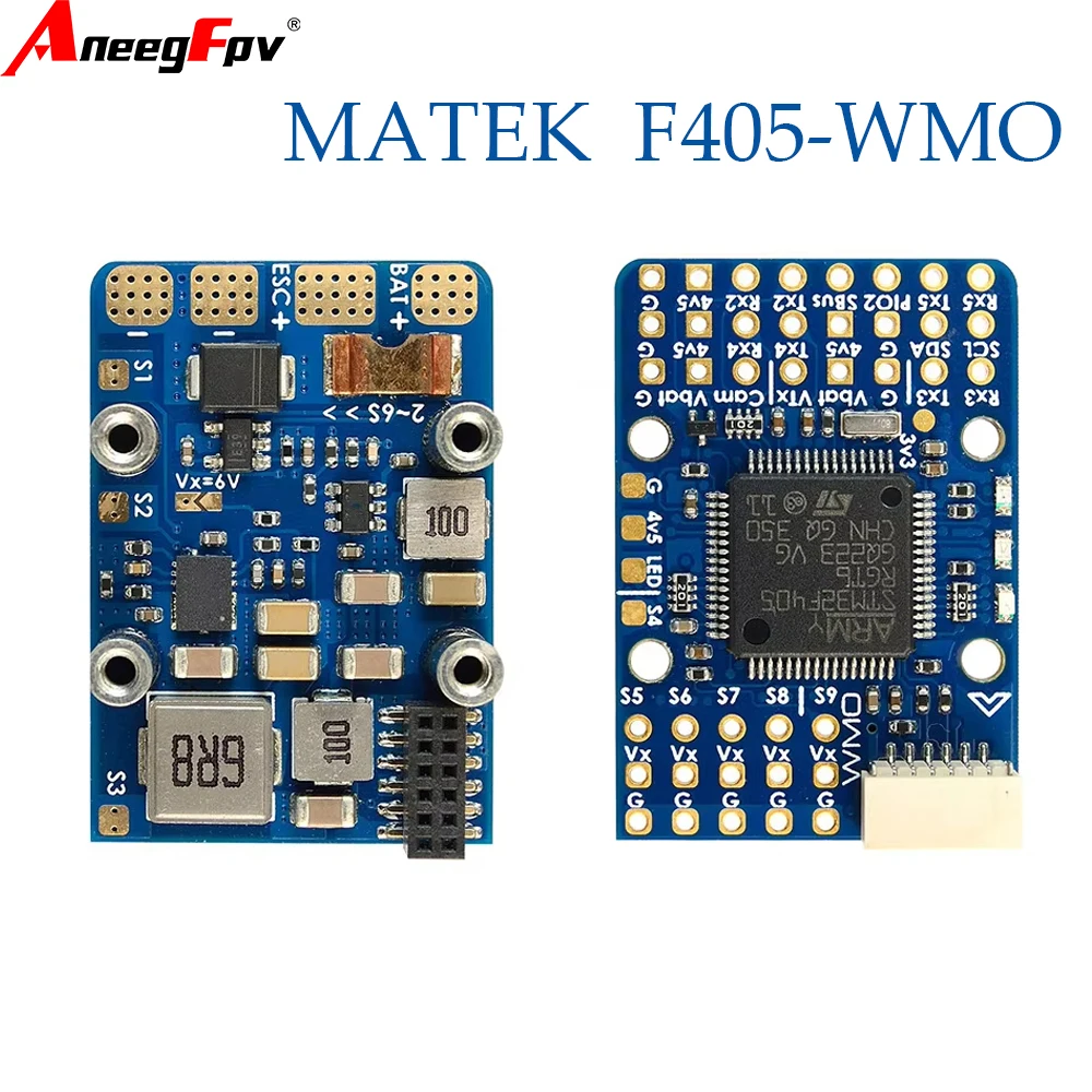  Matek Mateksys F405‑WMO Flight Controller Built‑in OSD Blackbox Barometer with STM32 F405RGT6 ICM42688P for RC FPV Fixed Wing