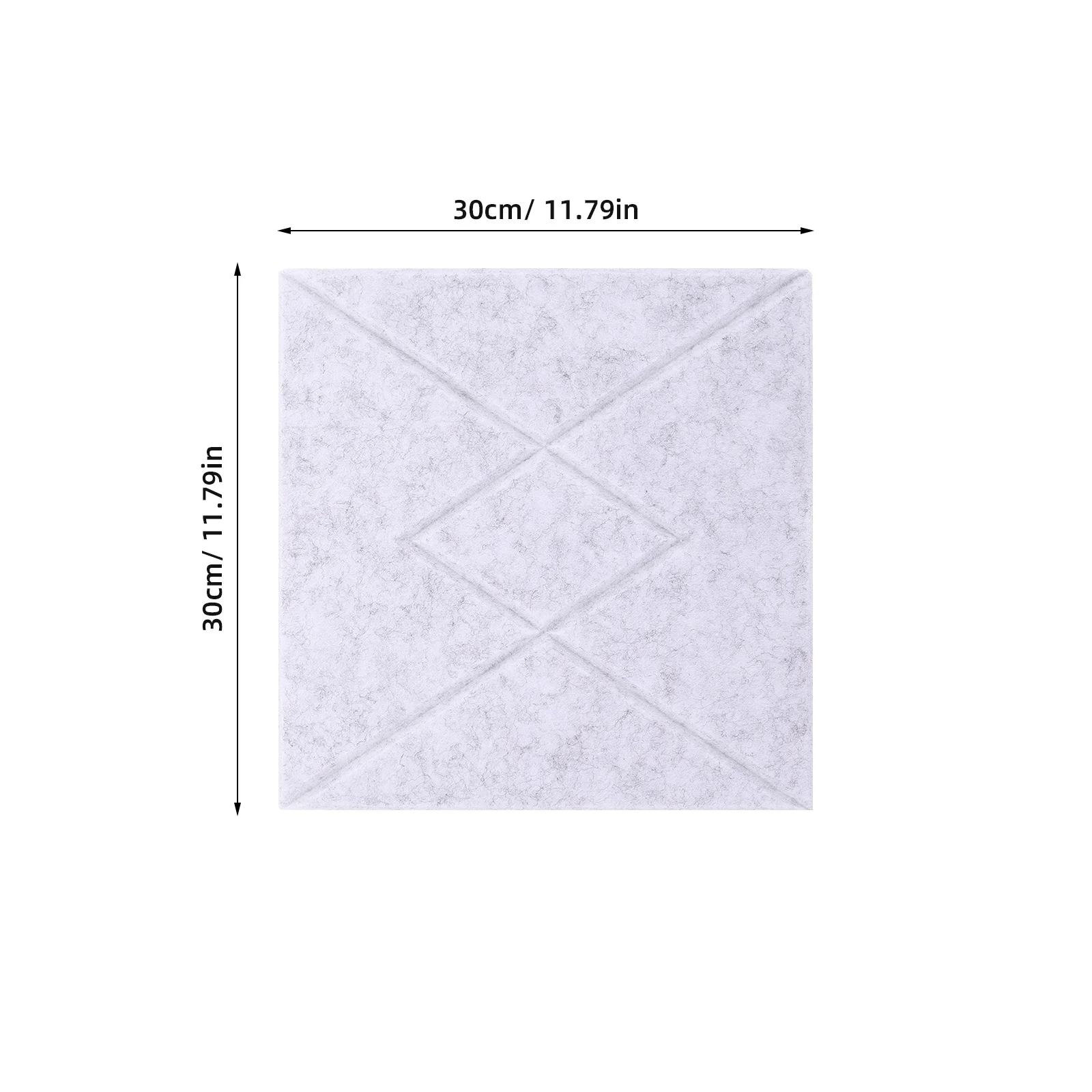 6 قطعة لوحة إعلانية من البوليستر على شكل حرف V تصميم شريطي عازل للصوت لبلاط الحائط لوحة مذكرة للمنزل والمكتب والفصول الدراسية