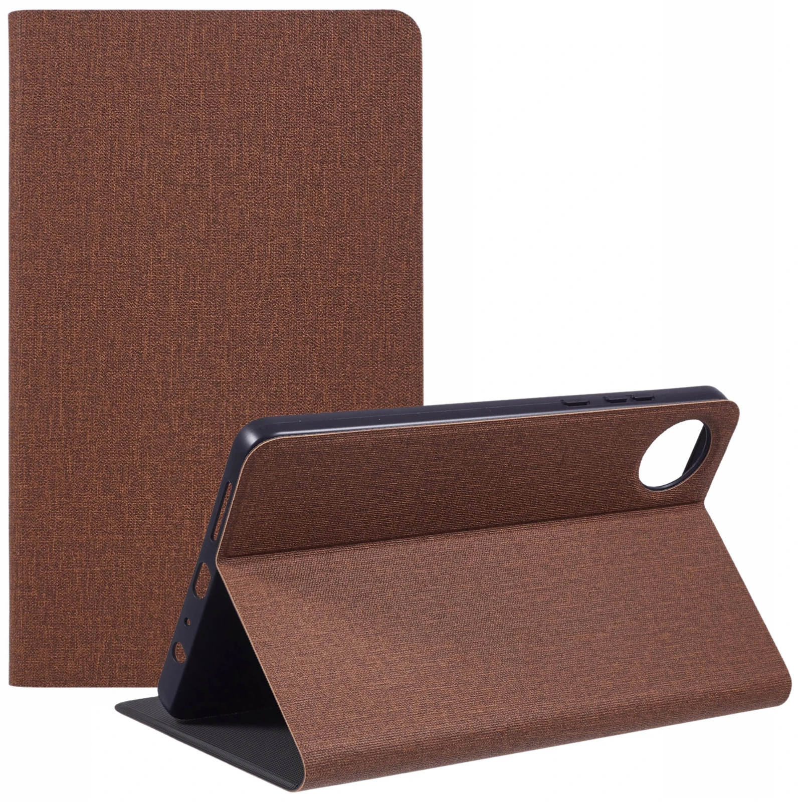 X-LEVEL For Xiaomi Redmi Pad SE 4G 8.7 inch Case Cloth Texture Leather Tablet Cover - Brown