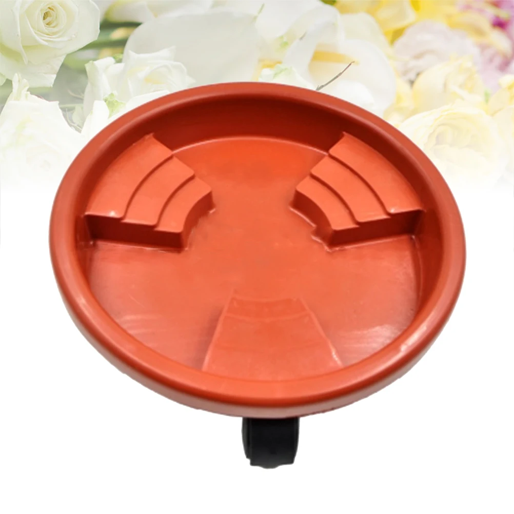 

Resin Plant Stand Tray Durable Universal Wheel Move Heavy Plants Easily Flower Pot Trays Nursery Pots Garden