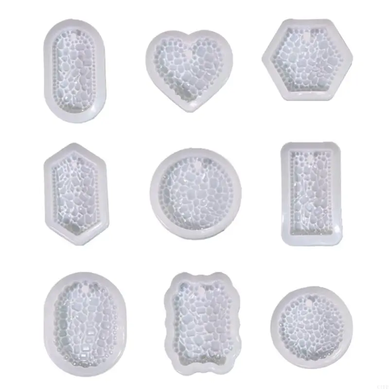 

C1FE Various Shapes Diamonds Listing Mold Used for Resin Casting Jewelry Making