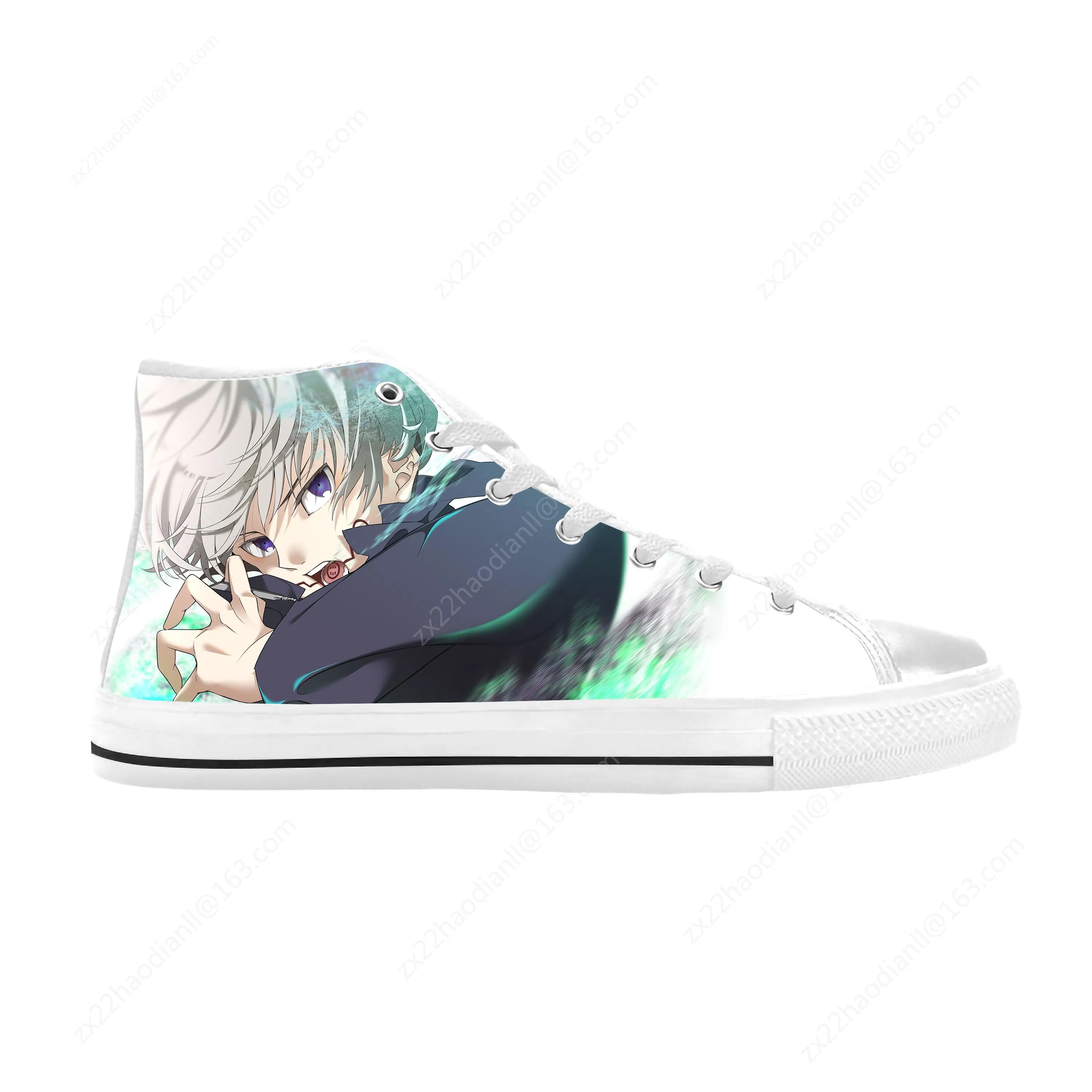 Japanese Anime Manga Jujutsu Kaisen Inumaki Toge Casual Cloth Shoes High Top Comfortable Breathable 3D Print Men Women Sneakers