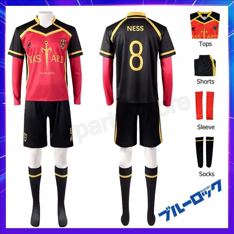 أنيمي الأزرق قفل تأثيري كايزر نيس Isagi كورونا هيوري تأثيري حلي باستارد ميونيخ جيرسي باستارد مونخين زي كرة القدم #1