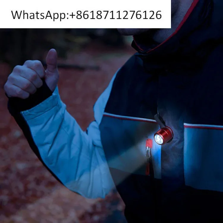 USB charging flashing outdoor bicycle night running light, night running mini small headlight flashlight