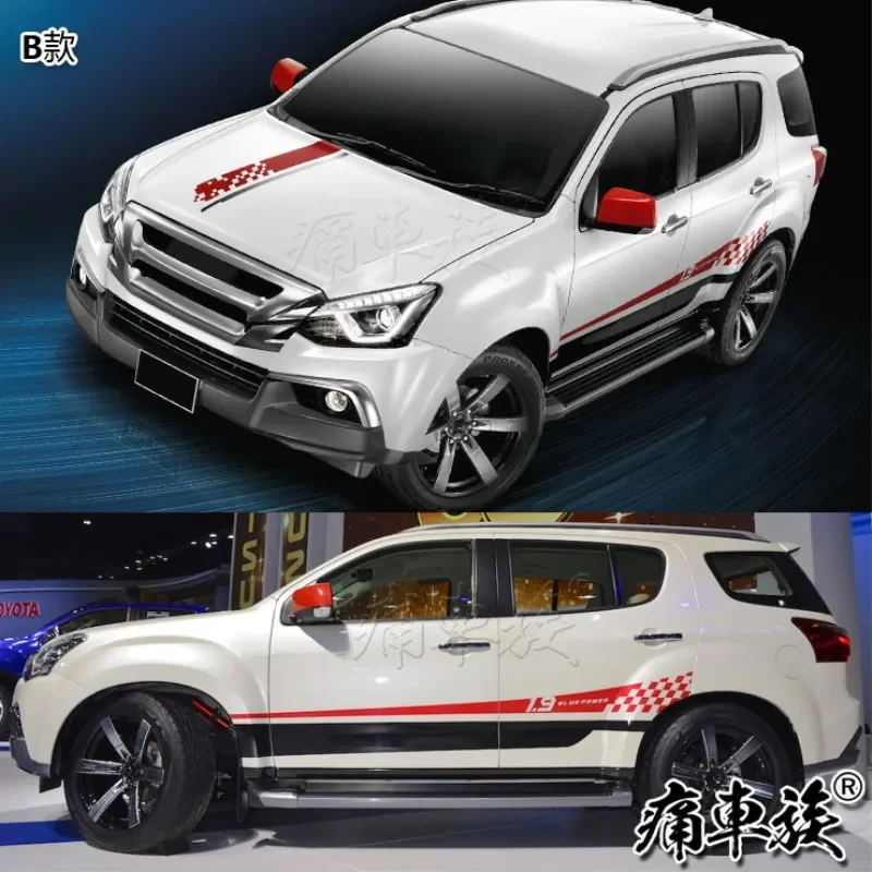 

Car Sticker Vinyl Sports Fashion Film FOR Isuzu muX Custom Decorative Decal Accessories