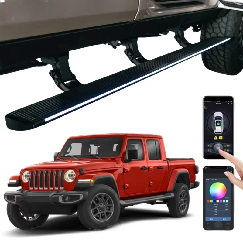 

2021 2022 Gladiator Mojave Pickup Truck Automatic Retractable Aluminum Power Running Boards Electric Side Steps