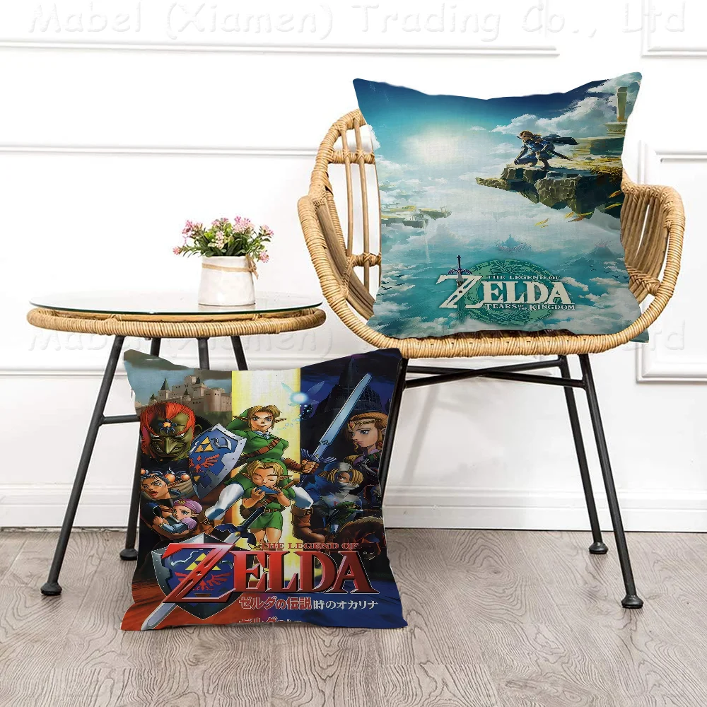 

Game Zeldas Pillowcase Toon Gift Cushion Cover Bedroom Home Sofa Chair Seat Decor Pillow Case