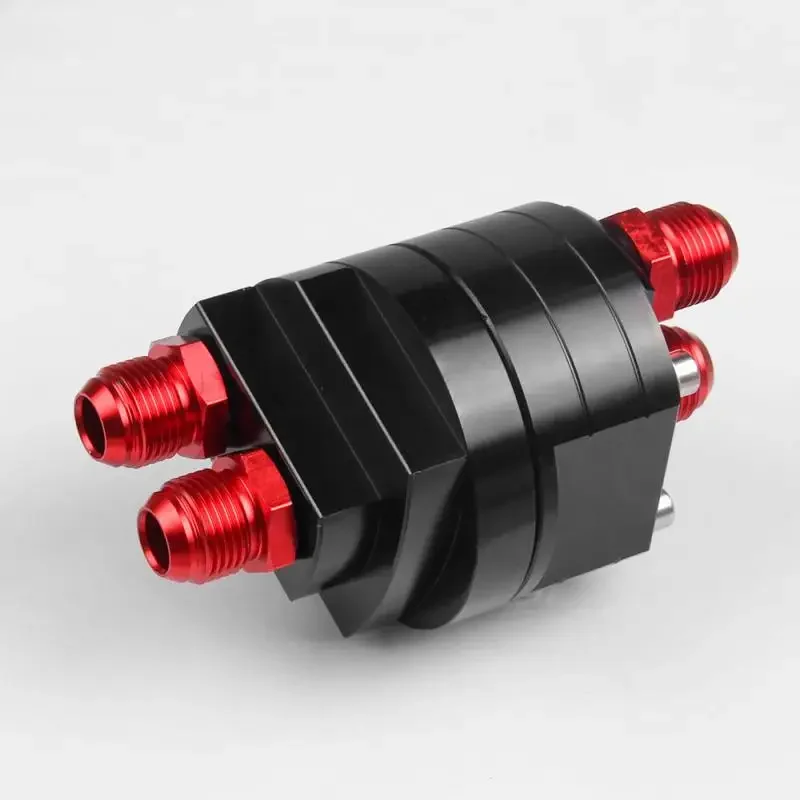 Split Type Dual Readout Oil Gauge Kit Including Oil Temp Sensor and Oil Pressure Sensor with Oil Cooler Adapter Fitting