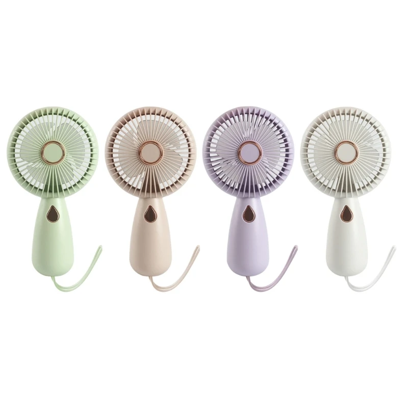 Lightweight USB Fan Rechargeable USB Mini Handheld Fan Design for Kids Girl Dropship