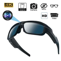Gafas 4K HD, cámara de vídeo, grabación de conducción, vídeo de ciclismo, gafas inteligentes con gafas, videocámara para Mini cámara al aire libre