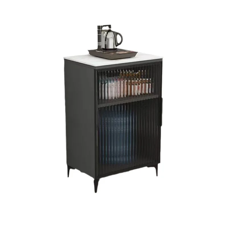 

Light luxury, rock slab living room dining side cabinet, tea, cabinet