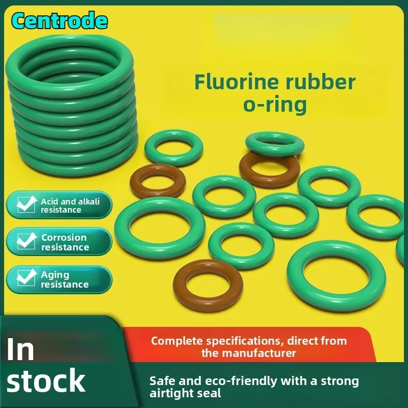 Fluorocarbon O-ring high-temperature resistant sealing rings with wire diameters of 1/1.2/1.5/1.9/2.4/3.1/3.5/4/5mm