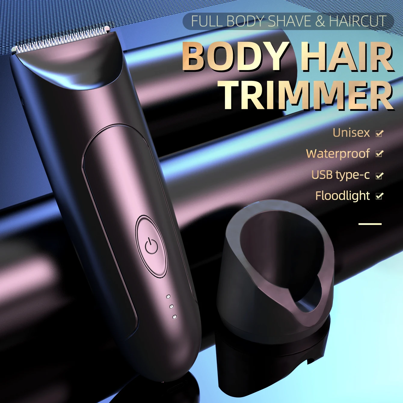 Adjustable Beard Hair Trimmer For Men Cordless Stubble Hair Clipper Electric Lithium Haircut Machine Rechargeable KK-7801