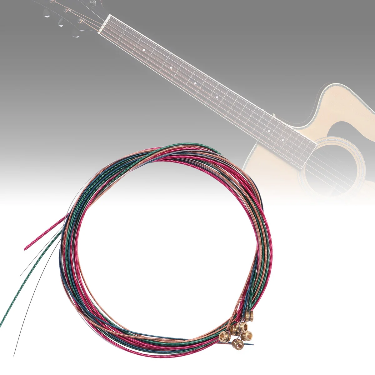 

Colorful Guitar Strings Bright Steel Wire For Acoustic Folk Classic Guitar Music Instruments Parts Accessories