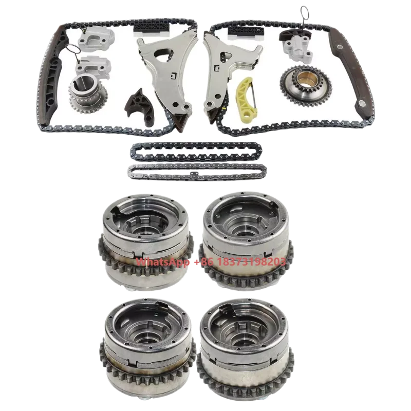 

Timing Chain Kit Intake Exhaust Camshaft Adjuster Set for Mercedes Benz M276 W205 W212 3.0L 3.5L A2760501947 A2760501947