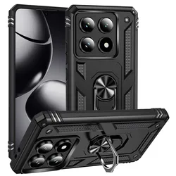 For Xiami Mi 14T Pro Shockproof Folding Armor Case For Xiami Mi 14T Stand Holder Ring Cover