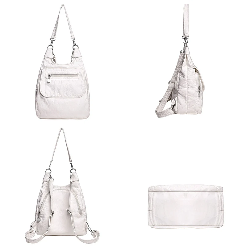 2024 Luxury  Leather Women's Shoulder Crossbody Bags High Quality Women Handbag Solid Color Cow Female Messenger Tote Sac